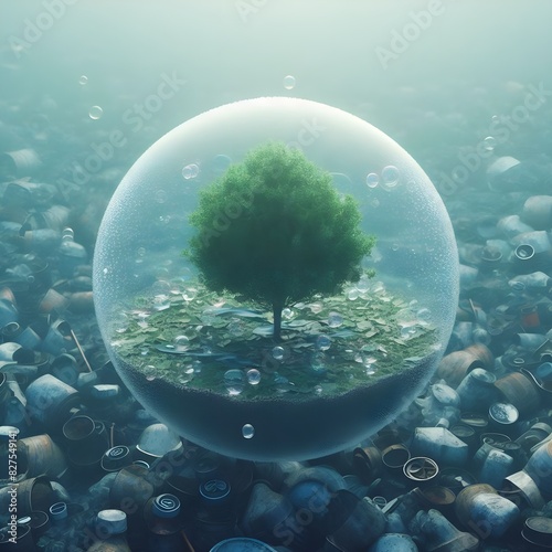 Sustainable economy. Recycling. Green Planet.