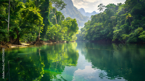 Khao sok  a famous place in Thailand.