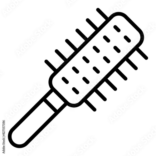 Hairbrush line icon