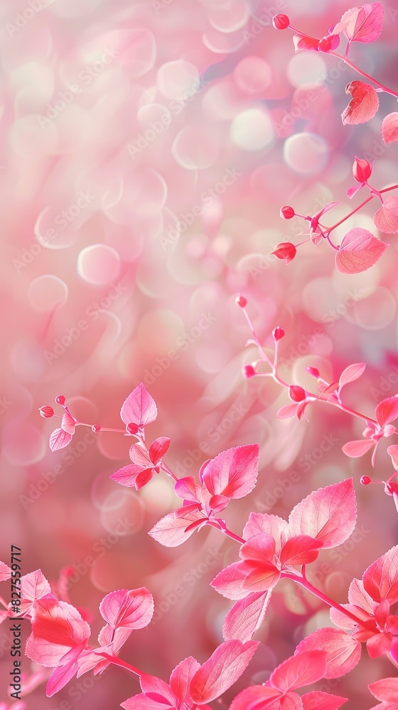 Close-up view of delicate pink flowers with a dreamy, blurred background Close-up view of delicate pink flowers with a dreamy, blurred background