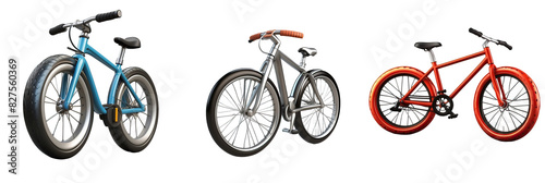 bycicle isolated on transparent background