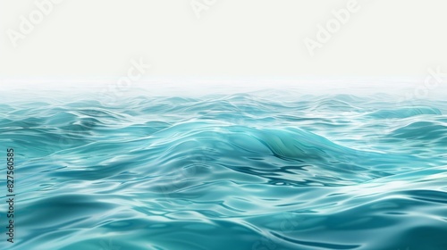 A tranquil ocean wave with soft, flowing water, seamless and calming movement, high detail, azure and teal tones, calming rhythm --ar 16:9 --style raw Job ID: 0507a3fb-771d-4042-92c0-d5378572c23f
