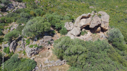 tomb of the giants barrancu mannu santadi south sardinia photo