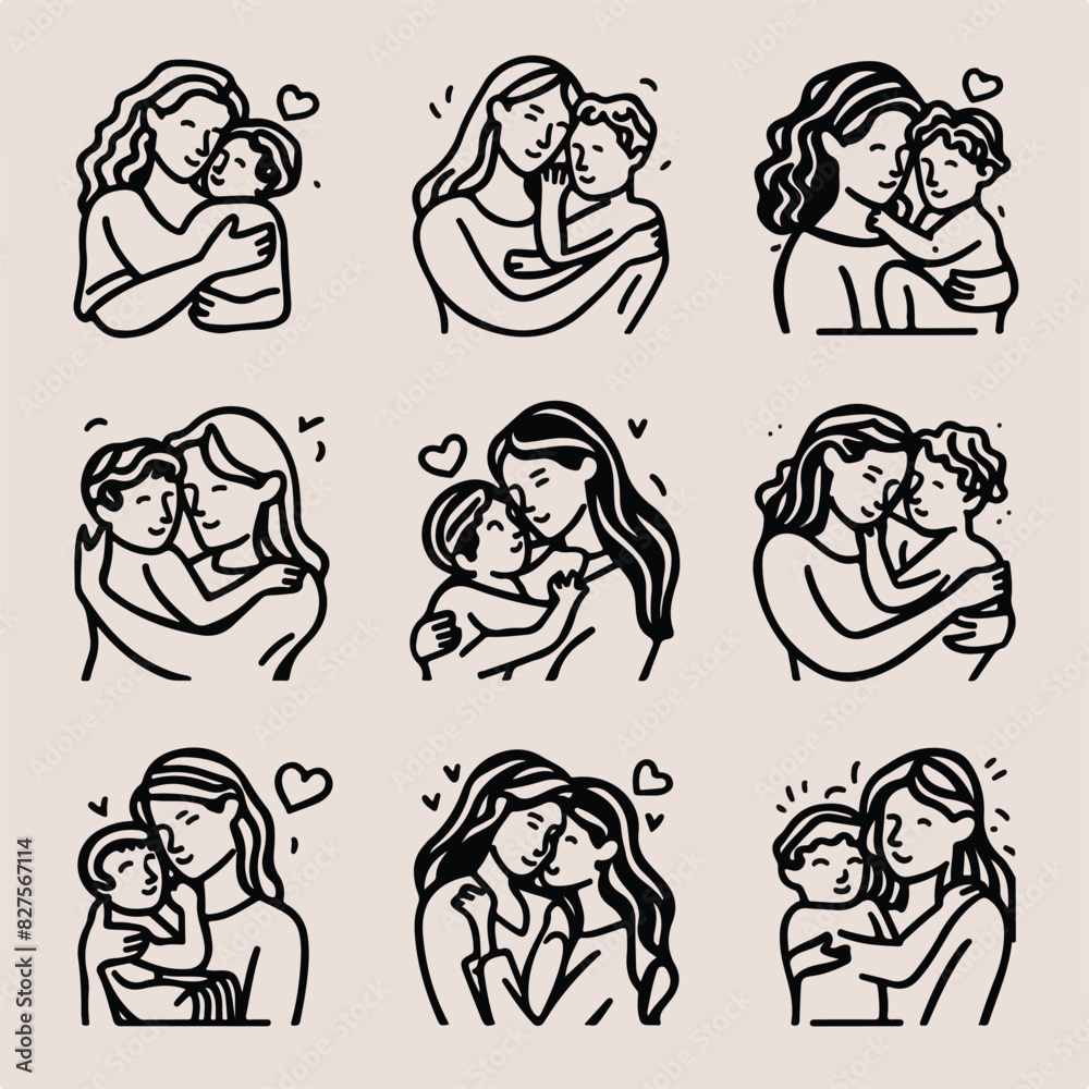 maternal love and care illustrations maternal love and care illustrations