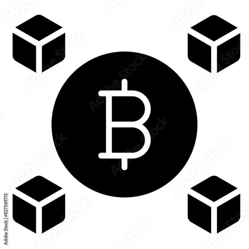 Decentralized glyph icon