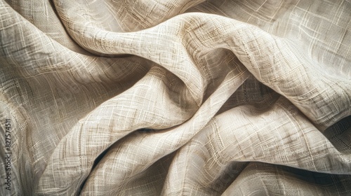 Light beige linen fabric texture pattern