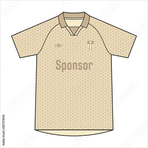 Retro vintage soccer jersey design for sublimation