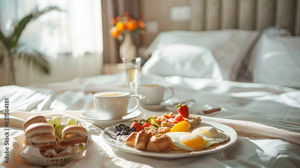 Breakfast in bed, generative AI Breakfast in bed, generative AI