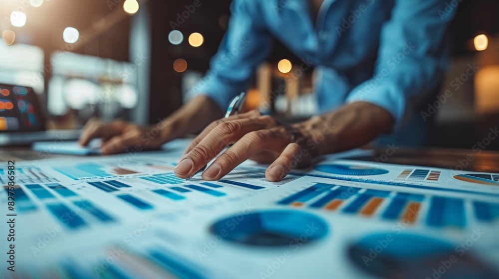 Economic Forecasting: Depict a team of economists working on economic forecasts with data analysis, predictive models. Economic Forecasting: Depict a team of economists working on economic forecasts with data analysis, predictive models.