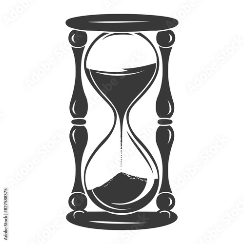 Silhouette hourglass black color only