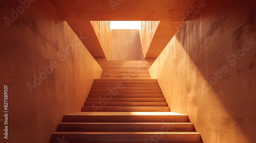 3D rendering of stairs