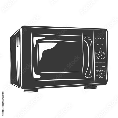Silhouette microwave black color only