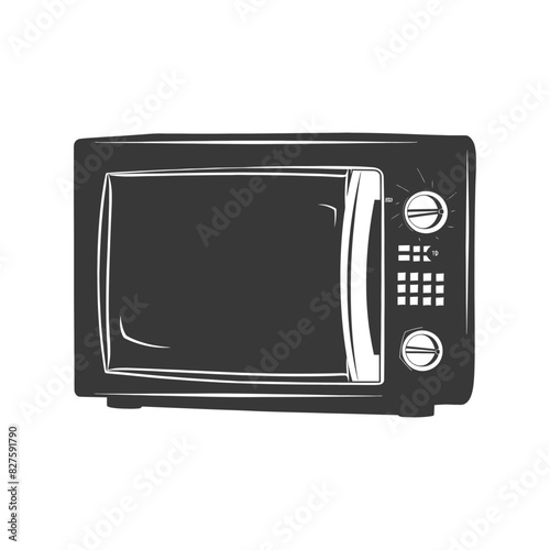 Silhouette microwave black color only
