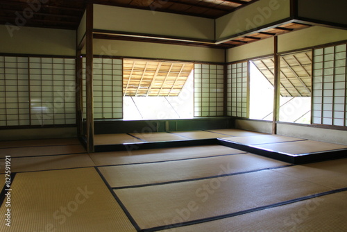Inside of Kyusui-tei in Shugakuin Imperial Villa  Kyoto  Japan