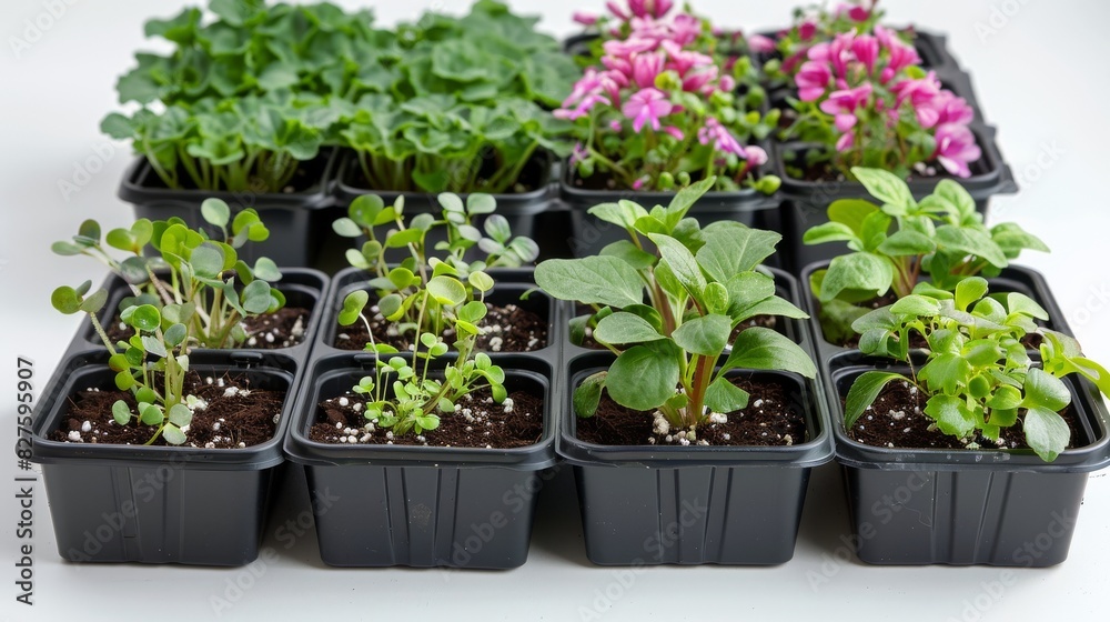 The Greenhouse Effect. Young Plants Ready For The Garden Journey. Generative AI The Greenhouse Effect. Young Plants Ready For The Garden Journey. Generative AI