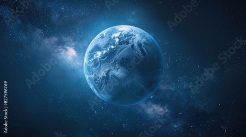 the Earth from space. The Earth is the third planet from the Sun and the only astronomical object known to harbor life.