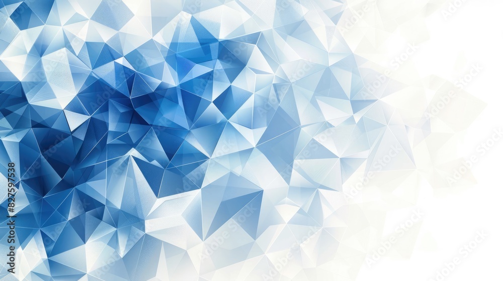 A blue and white geometric background A blue and white geometric background