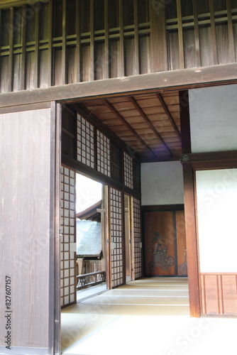 Inside of Middle Villa in Shugakuin Imperial Villa, Kyoto, Japan photo