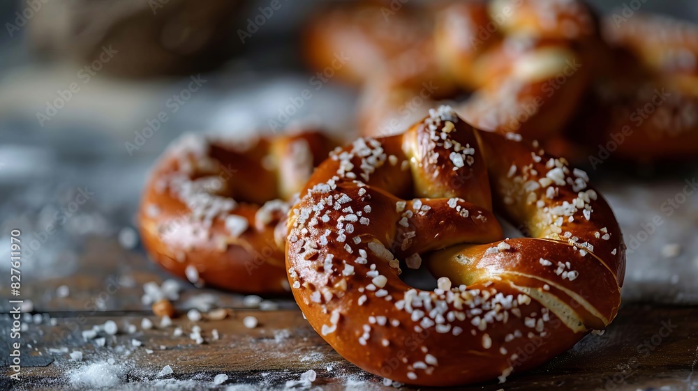 Yeast buns in the shape of a pretzel. Selective focus. Yeast buns in the shape of a pretzel. Selective focus.