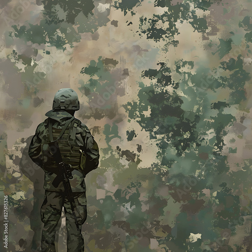 soldiers in camouflage