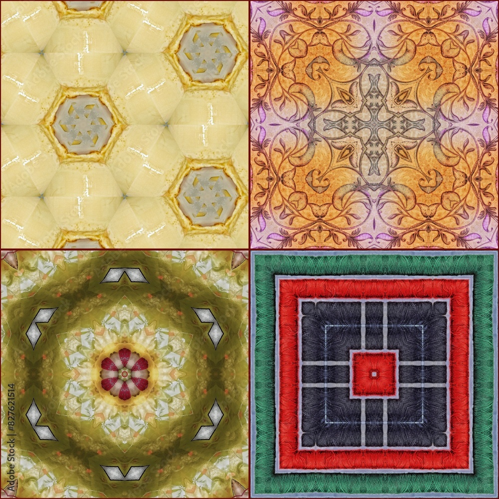 Set of mixed designs for all kind of printing. Suitable for textile, tiles, wallpaper, wrapping paper, wall covering etc. Floral, geometry, retro, vintage, abstract, allover designs in a single frame Set of mixed designs for all kind of printing. Suitable for textile, tiles, wallpaper, wrapping paper, wall covering etc. Floral, geometry, retro, vintage, abstract, allover designs in a single frame