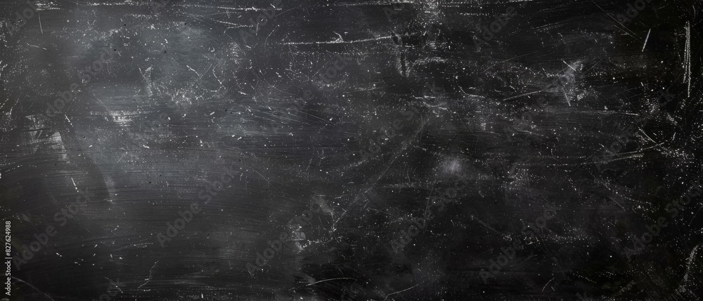 Empty black chalkboard with chalk marks and scratches, ready for writing or drawing. Perfect for educational or creative use. Empty black chalkboard with chalk marks and scratches, ready for writing or drawing. Perfect for educational or creative use.