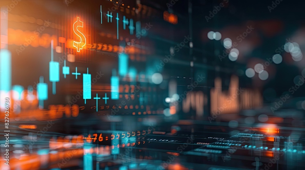 Abstract financial graph and stock market data with a focus on digital digital trends and economic analytics in an illuminated modern interface. Abstract financial graph and stock market data with a focus on digital digital trends and economic analytics in an illuminated modern interface.