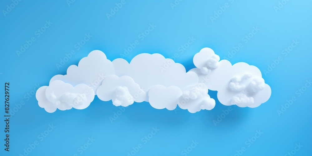 A blue sky with white clouds