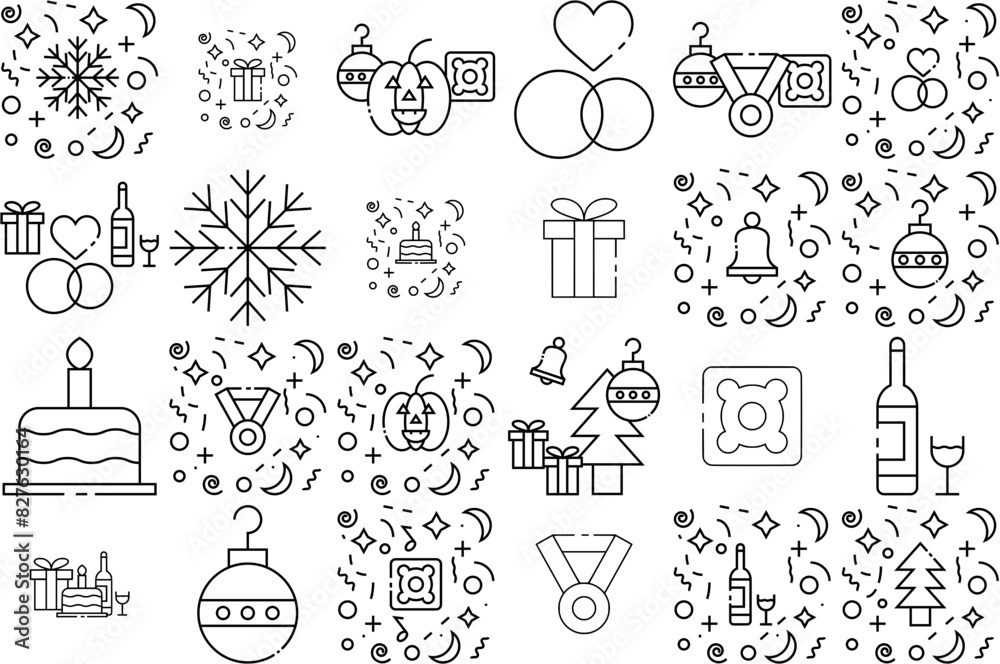 Mega Set Of Vector Celebration And Party Outline Icons Icons Web Header Banner Design Containing Birthday,Christmas,Celebration,Party,Celebrate Business Infographic Elements Logo Vector Illustration Mega Set Of Vector Celebration And Party Outline Icons Icons Web Header Banner Design Containing Birthday,Christmas,Celebration,Party,Celebrate Business Infographic Elements Logo Vector Illustration