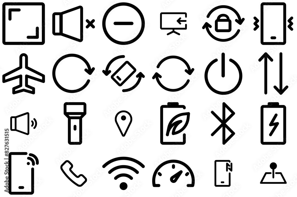 Set Of Linear Android Status Bar Vector Symbols Apps, Websites Ui Designs Suitable For Mode,Gps,Screen,Rotate,Phone Vector Icon Set Linear Pictogram Pack Set Of Linear Android Status Bar Vector Symbols Apps, Websites Ui Designs Suitable For Mode,Gps,Screen,Rotate,Phone Vector Icon Set Linear Pictogram Pack