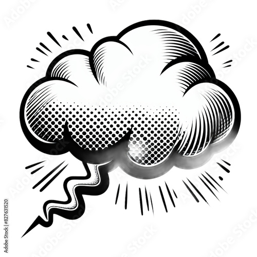 ai-generated item, rare, odd, high, 83 38. speech bubble_ a shape resembling a cloud with a tail, often used in comics to indic photo