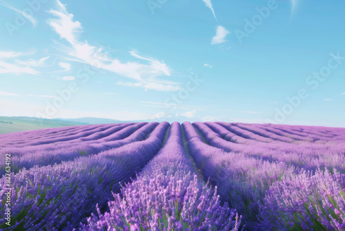 lavender field in region, generative ai
