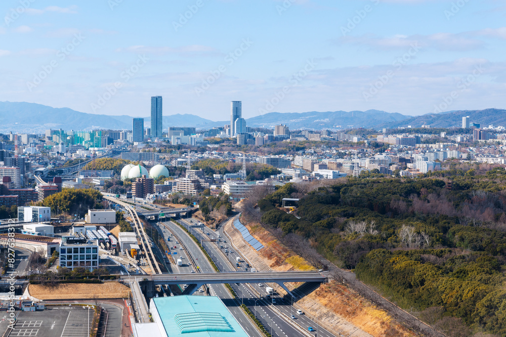 Obraz premium 吹田市の風景