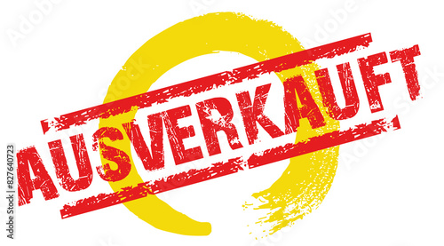Stempel AUSVERKAUFT