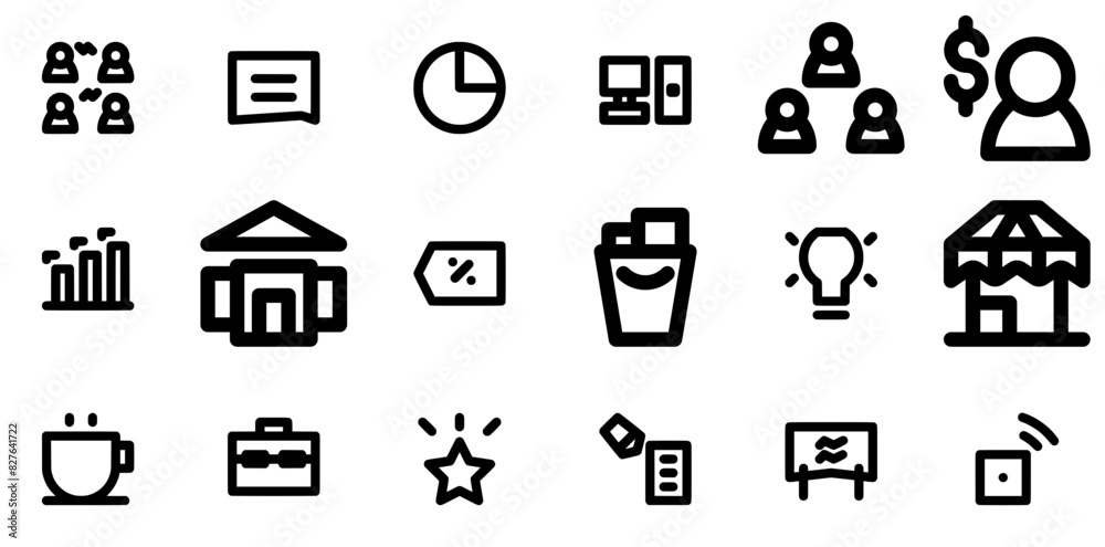 Set Of Follow Icons Web Header Banner Design Containing Office,Teamwork,Meeting,Business,People Solid Icon Collection. Vector Illustration Set Of Follow Icons Web Header Banner Design Containing Office,Teamwork,Meeting,Business,People Solid Icon Collection. Vector Illustration