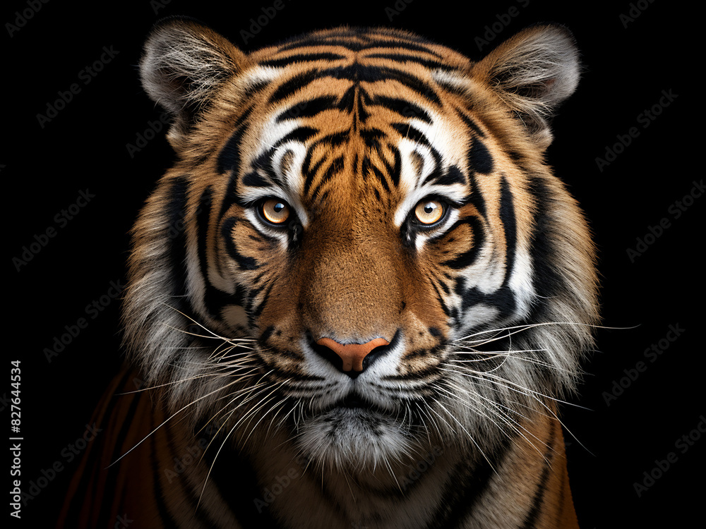 Striking tiger's portrait captures its beauty Striking tiger's portrait captures its beauty