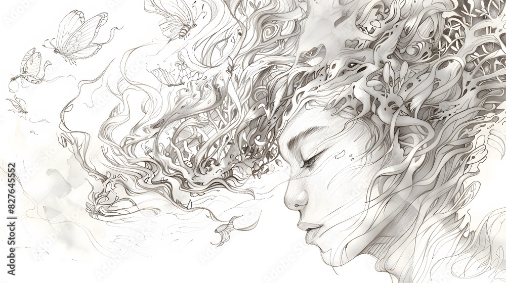 Pencil Sketch of Awareness in Tradition Pencil Sketch of Awareness in Tradition