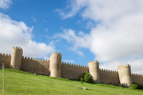 Surrounding wall in Avila city, Spain.