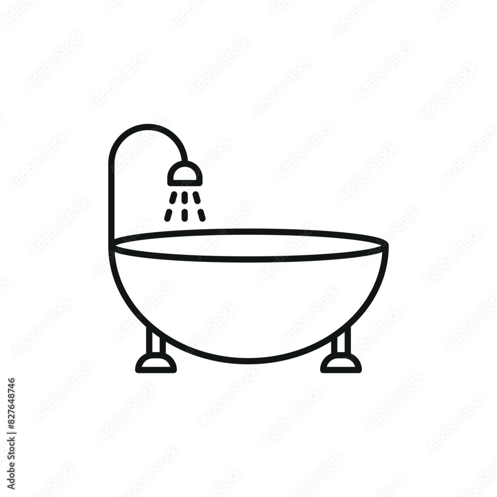 Bathtub icon vector design templates simple and modern Bathtub icon vector design templates simple and modern