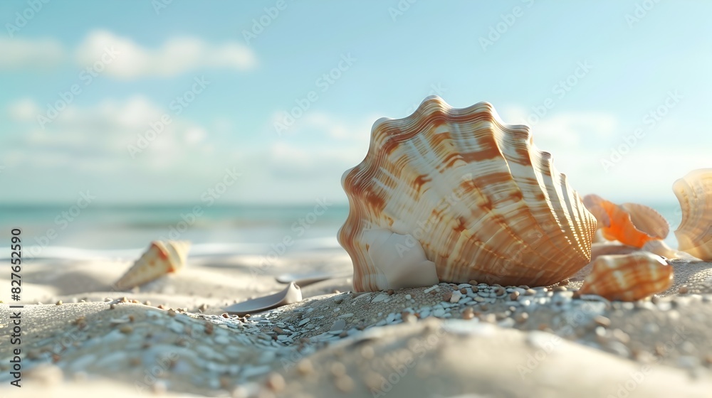 Intricate 3D Seashell Texture - A Tactile Journey into the Ocean's Natural Design Intricate 3D Seashell Texture - A Tactile Journey into the Ocean's Natural Design