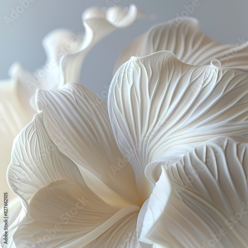 white orchid flower petals By Generated AI