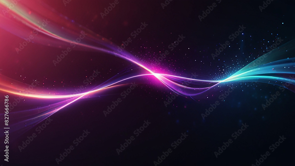 Leon Effect Glowing Lines on Bright Backgrounds ai generative Leon Effect Glowing Lines on Bright Backgrounds ai generative
