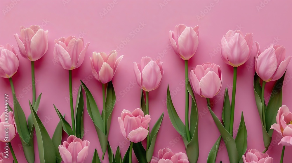 Pink tulip background Pink tulip background