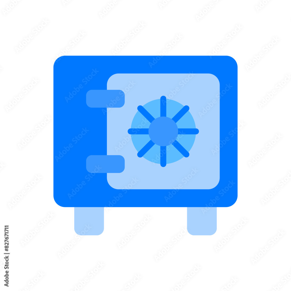 Safe Vault Blue Flat Safe Vault Blue Flat