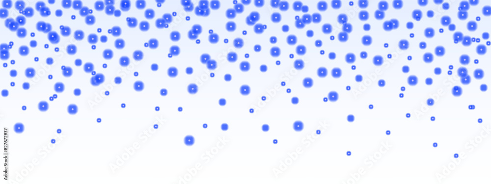 Glittering vector dust on a transparent background. Blue sparkling lights. Christmas Holiday glow particle. Magic star effect. Shine background. Festive party design. Vector EPS 10
