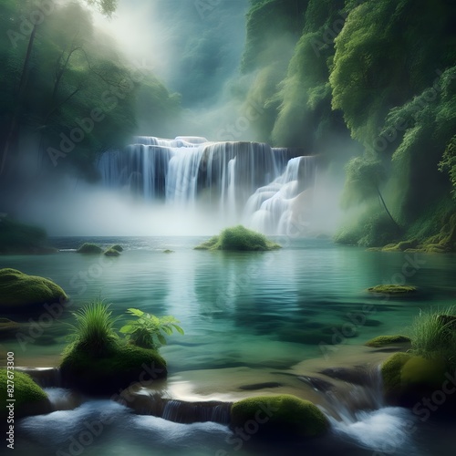 Tranquil Waters Captivating Nature Background for Your Creative Projects