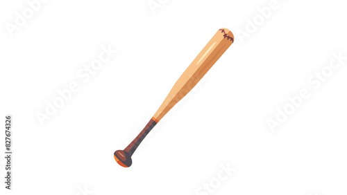 brown baseball brown handle bat resizable vector generative ai
