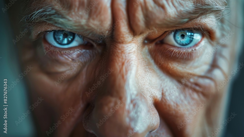 A man with a very angry expression on his face A man with a very angry expression on his face