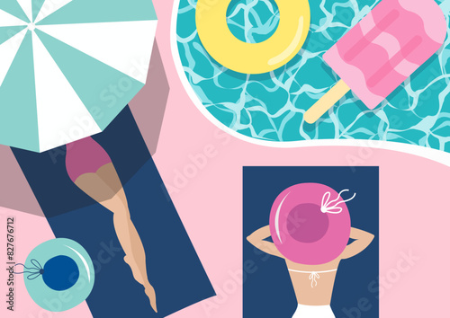 ragazze in piscina
