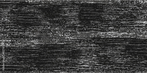 Black Grunge TV Noise Texture Background
